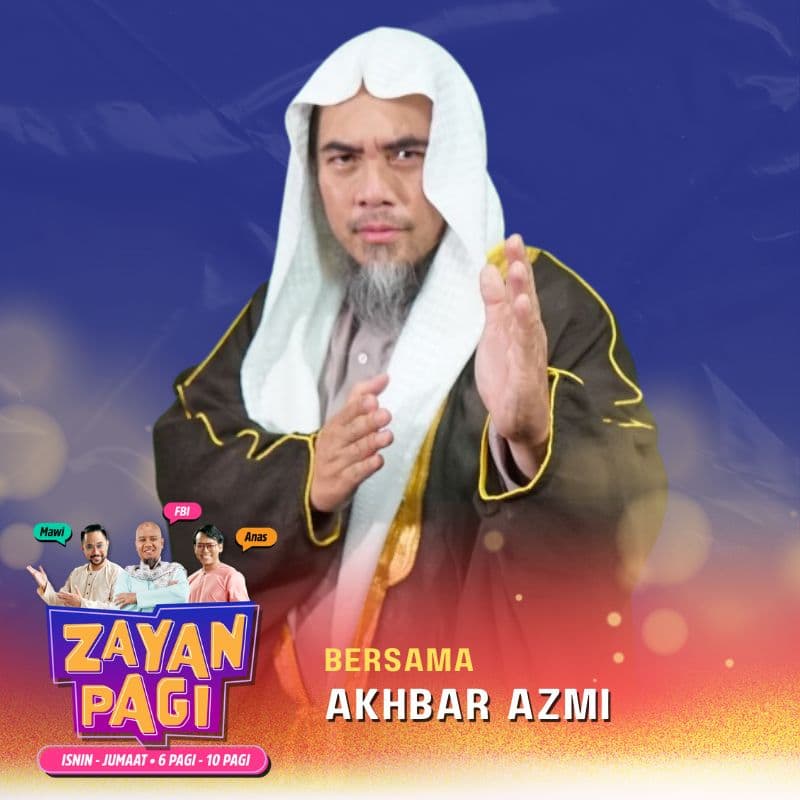 ZAYAN Pagi promotional graphic reading “Bersama Akhbar Azmi”